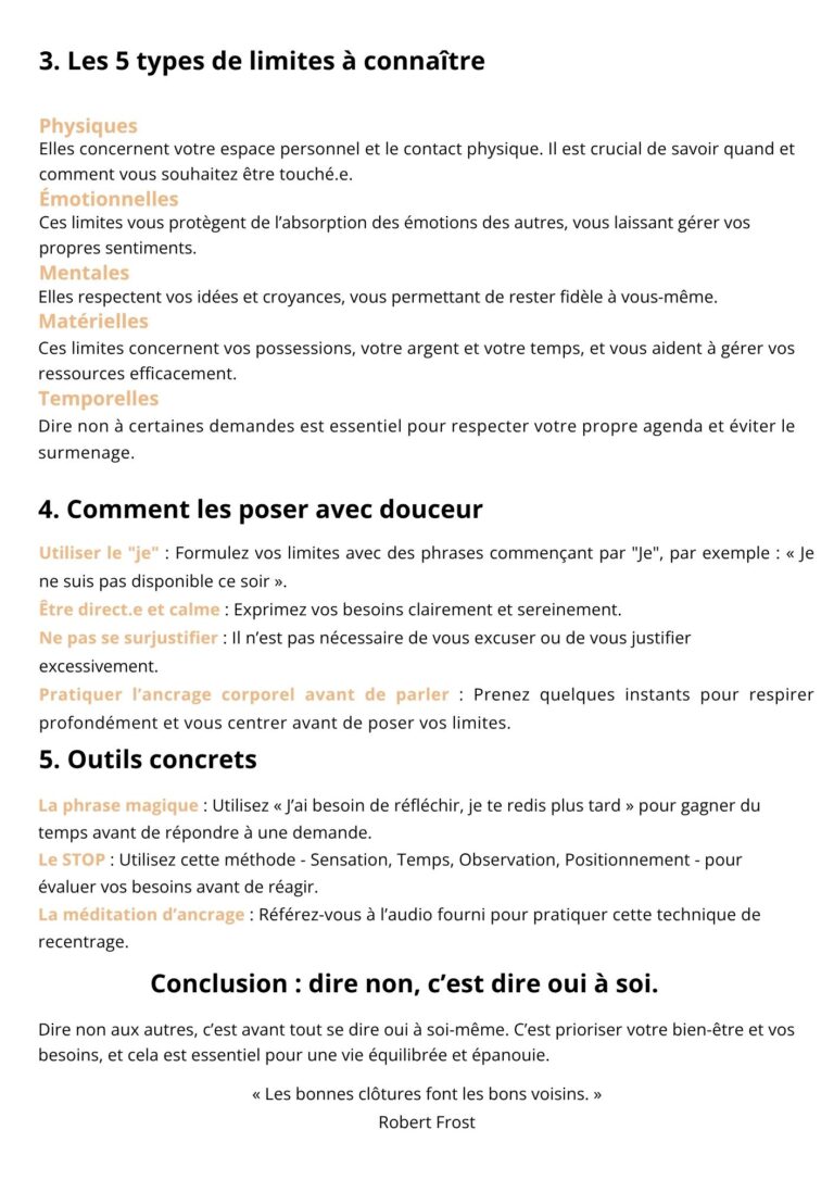 Poser ses limites sans culpabiliser