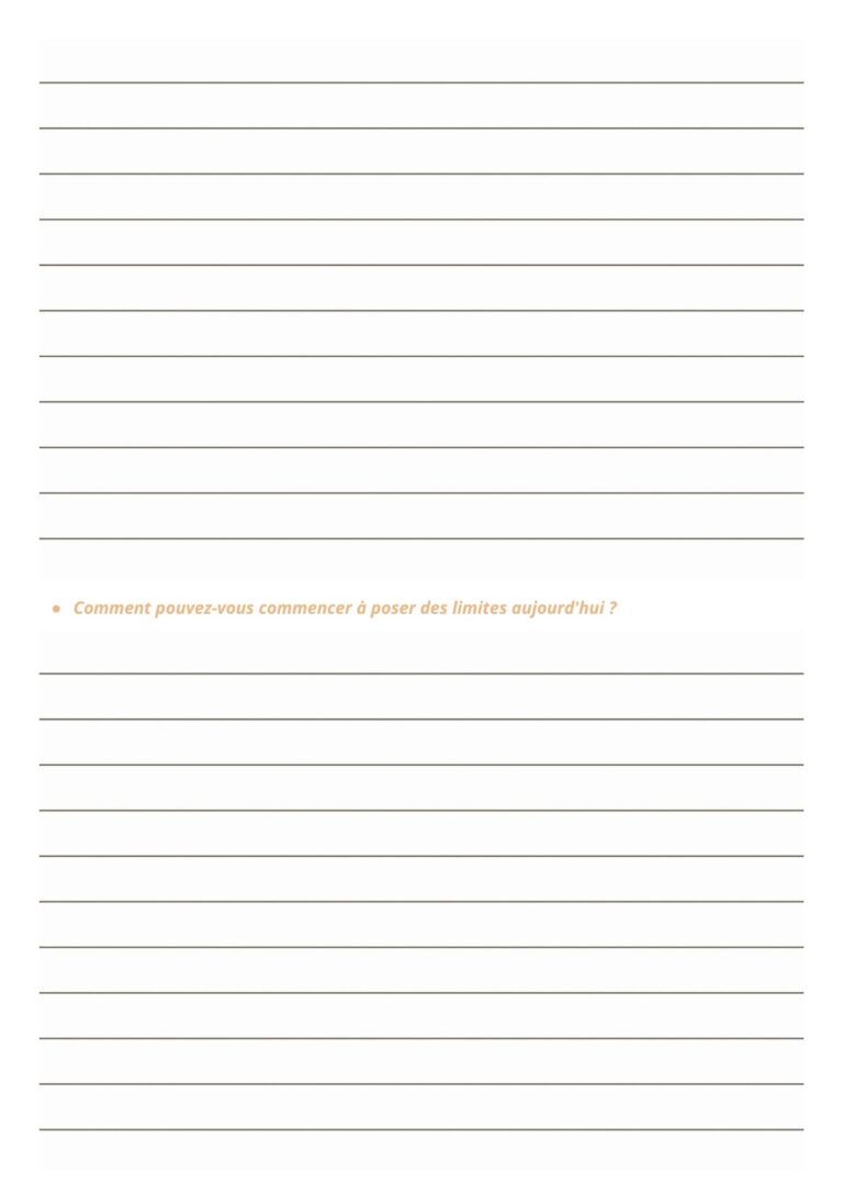 Poser ses limites sans culpabiliser